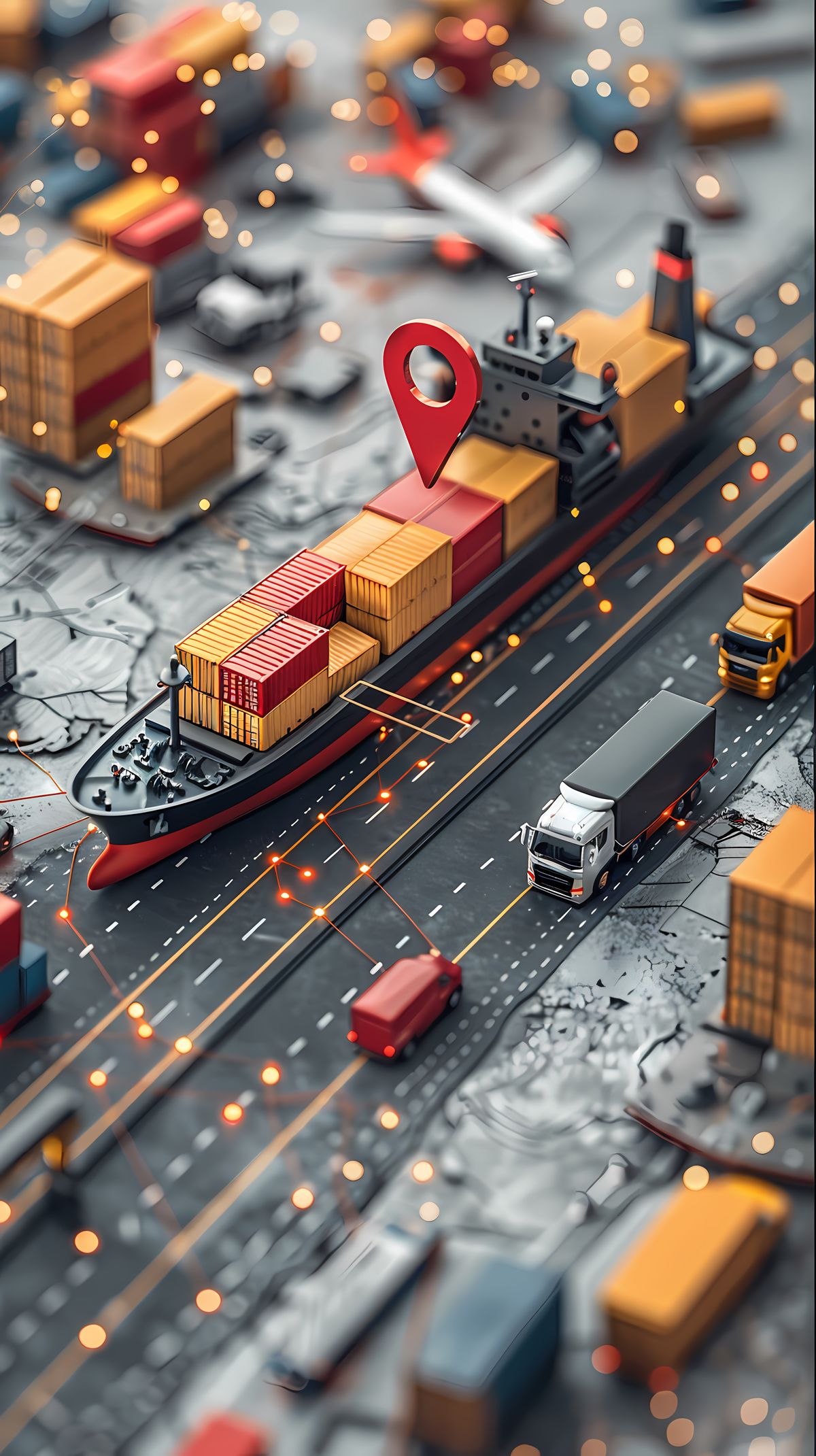 Track trucks electronically